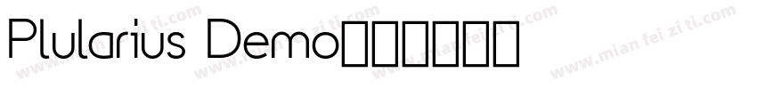 Plularius Demo字体转换